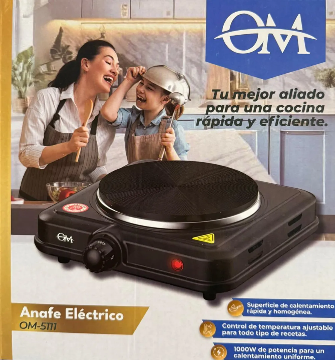 ANAFE ELECTRICO 1H OM-5111 — miniatura 2