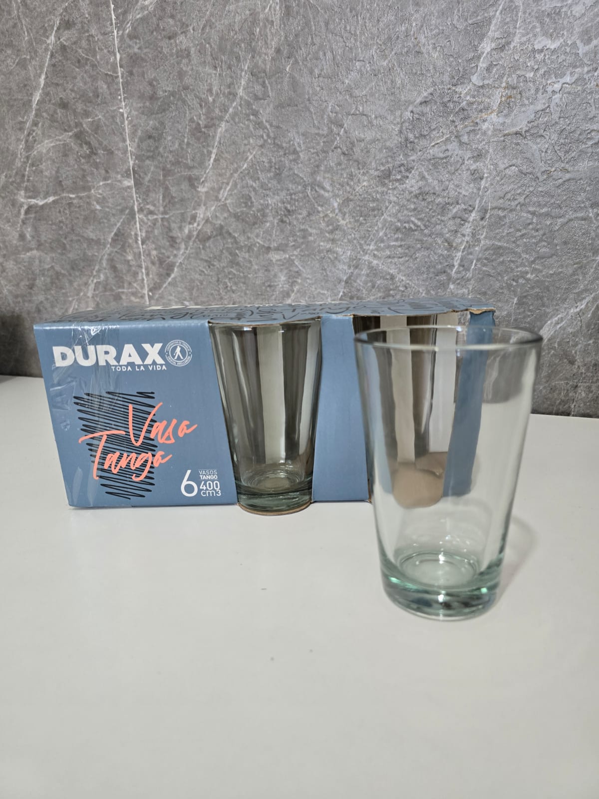 SIX PACK DURAX VASO TANGO BLANCO — miniatura 2
