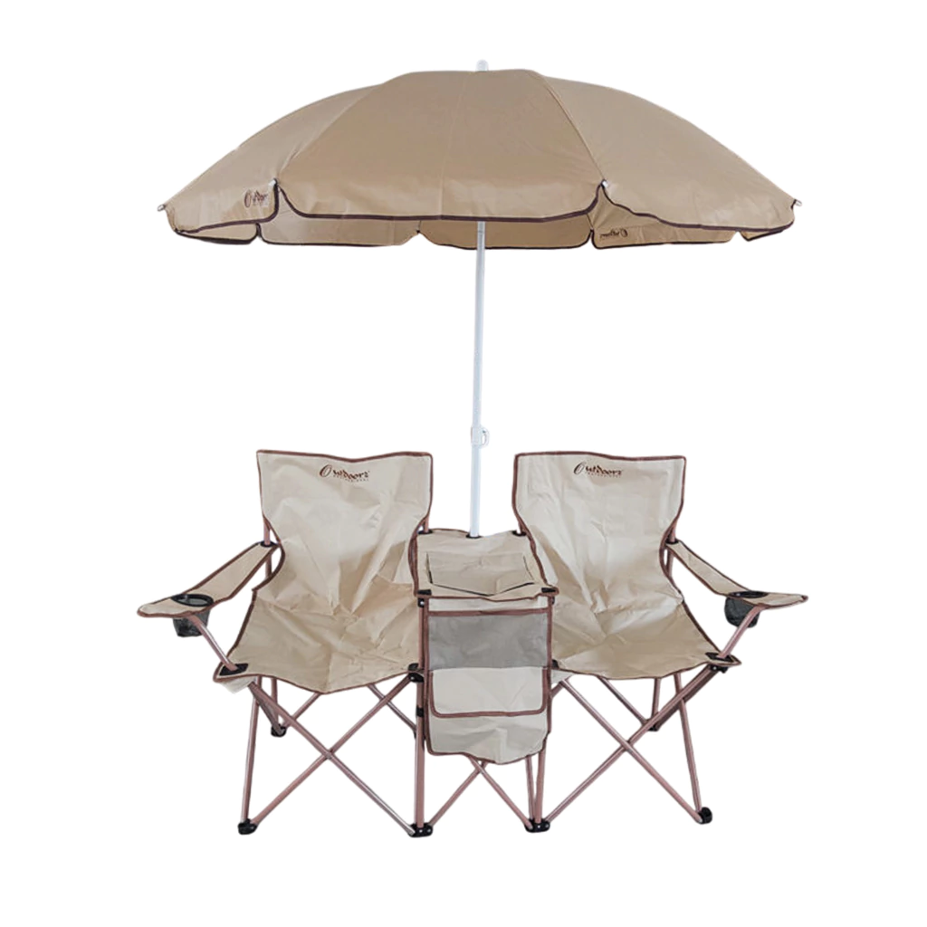 SET DE SILLAS CON COOLER Y SOMBRILLA OUTDOORS — miniatura 3