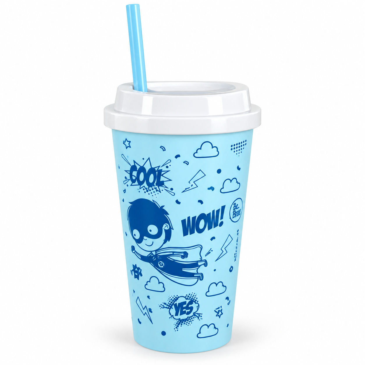 VASO FIESTA 500ML C/ SORBETE — miniatura 2