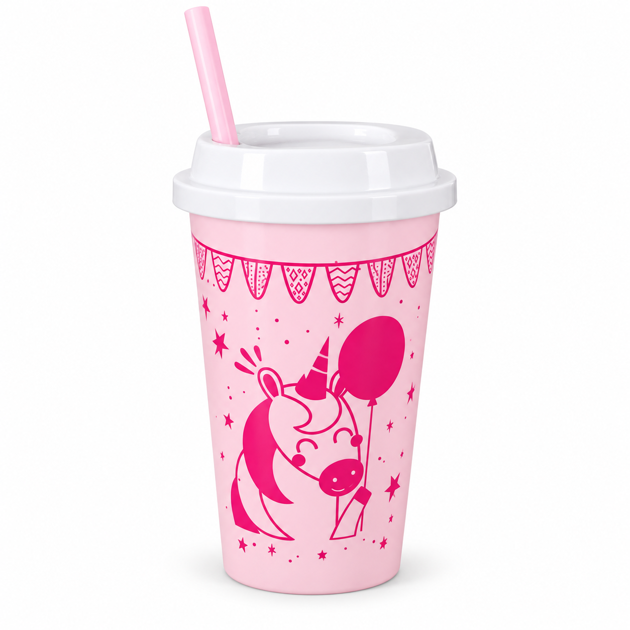 VASO FIESTA 500ML C/ SORBETE — miniatura 3
