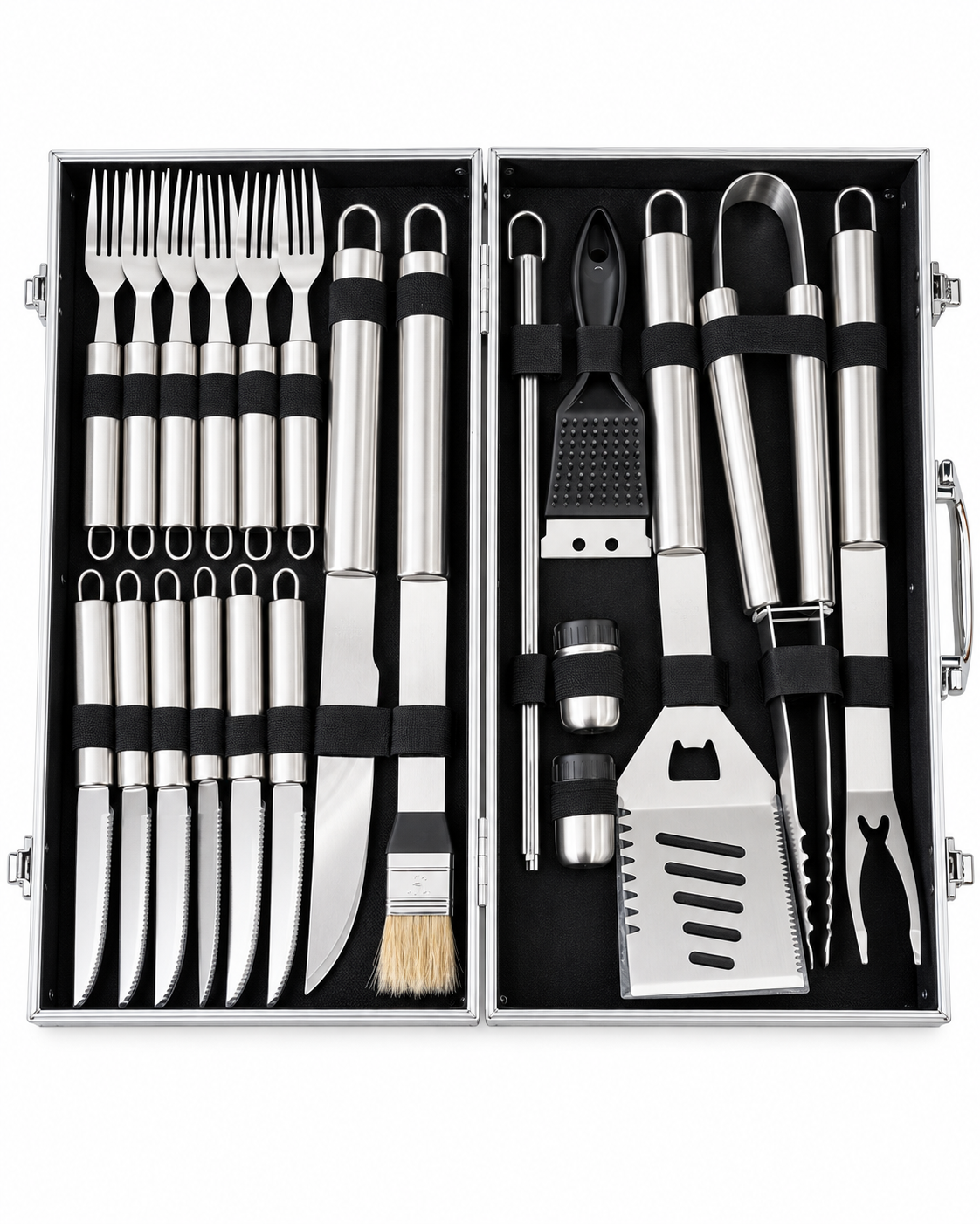 SET DE ASADO 25PCS ACERO JJ03591-N — miniatura 2